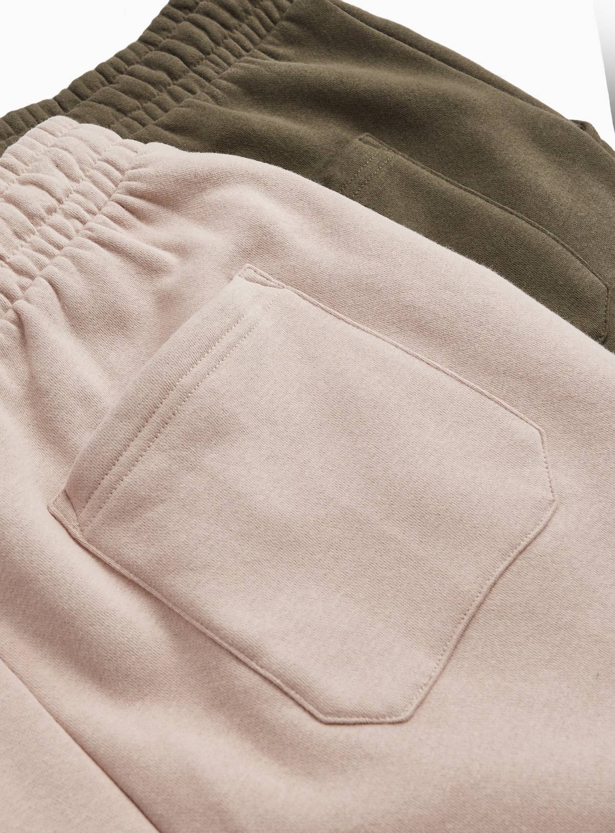 Stone & Khaki Regular Jersey Joggers 2 Pack S - Image 4